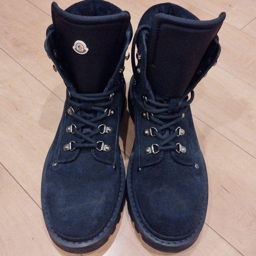 ゲ*ニ様 Moncler（モンクレール）スウェードネイビー・ワークブーツ 44