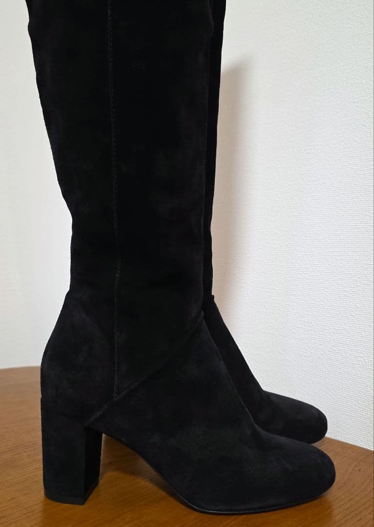 SezaneセザンヌCollete スムーズレザーロングブーツ 38 24cm