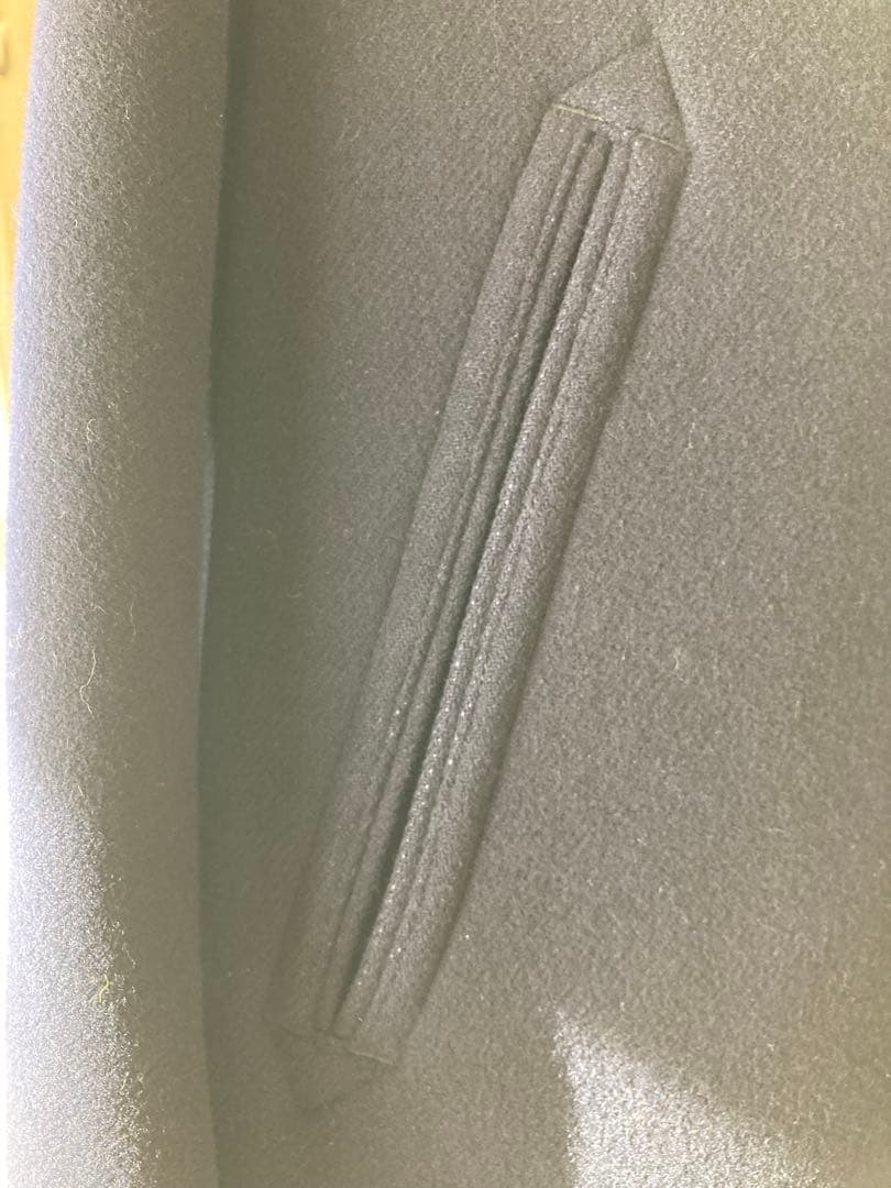 [美品]オーシバルネイビー フード付き ピーコートサイズ5(XL)