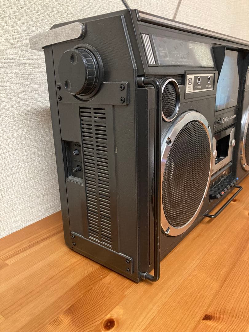 SHARP 5P-R2U ラジカセ ラジオ カセット テレビ 昭和レトロ
