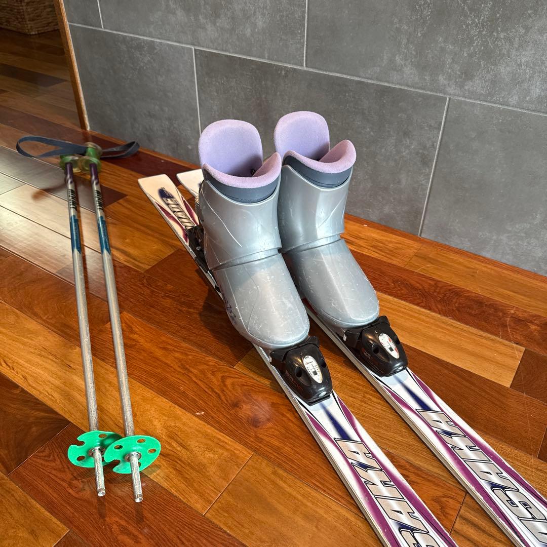 ★メンテナンス済　初心者向け大人スキーセット　板145cm ブーツ25cm