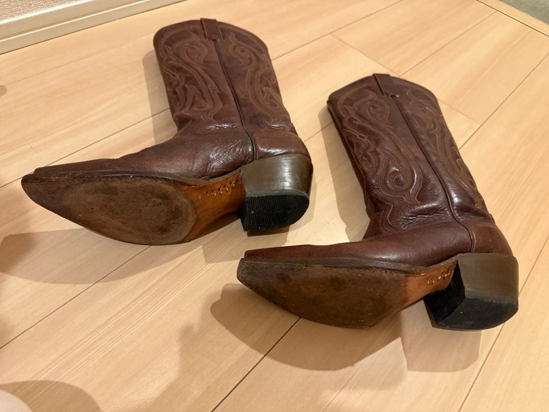 ウエスタンブーツ　本革　24.5