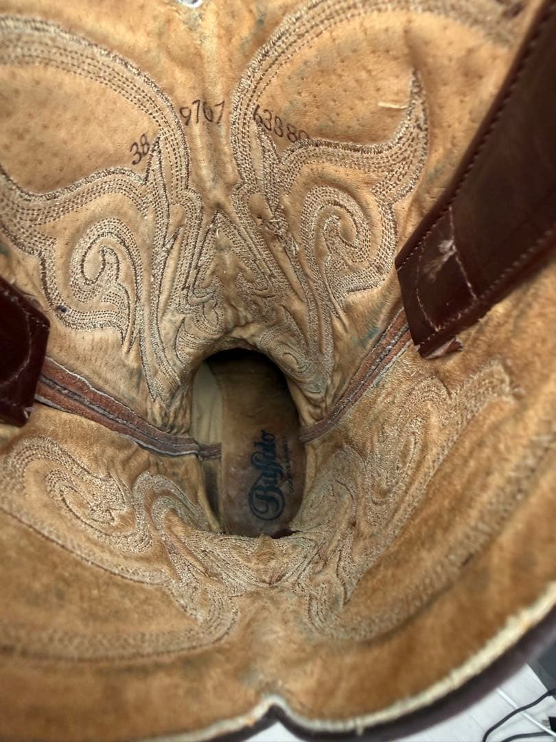 ウエスタンブーツ　本革　24.5