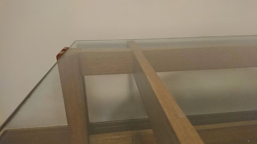 応接室・高級リビング用　ガラス　センターテーブル　（サイドテーブルは別売）