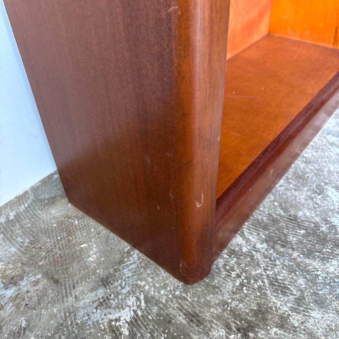 古い本棚　木箱　2段　古道具　アンティーク　収納棚　仕切り棚