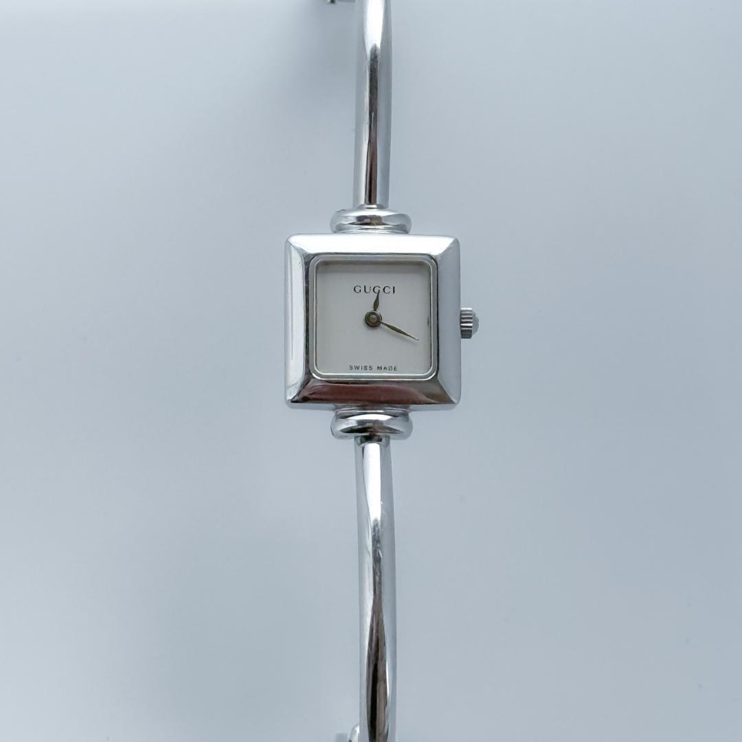 【美品/電池新品交換済】グッチ腕時計スクエア1900Lレディース人気GUCCI