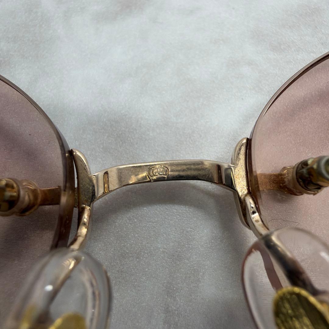 か*ギ様 LOUIS Century ルイスセンチュリー 18K 金 リムレスメ