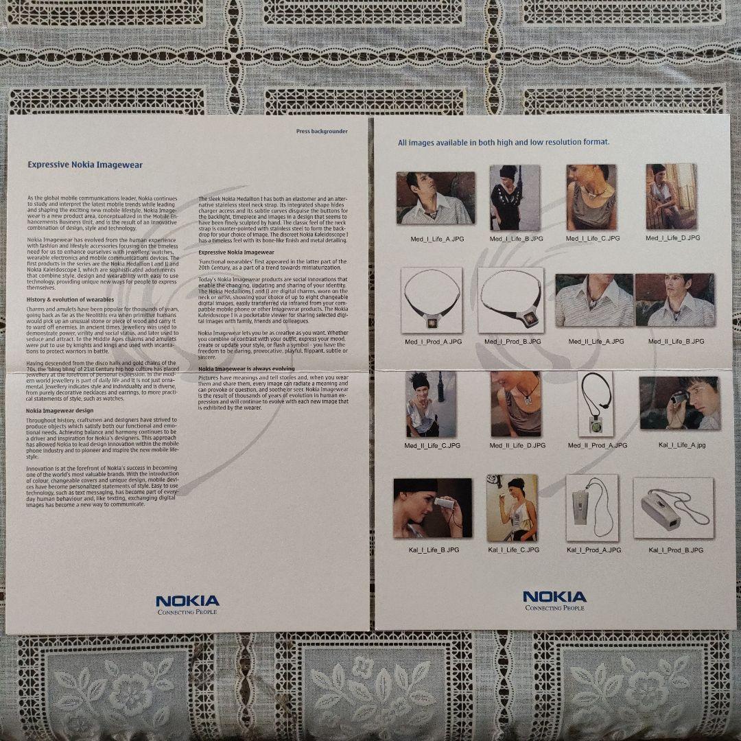 \"未使用\"ノキア　ウェアラブルアクセサリー『Nokia Medallion I』