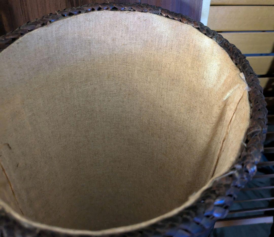 バンブーフロアトールランプ　ダークブラウン2台