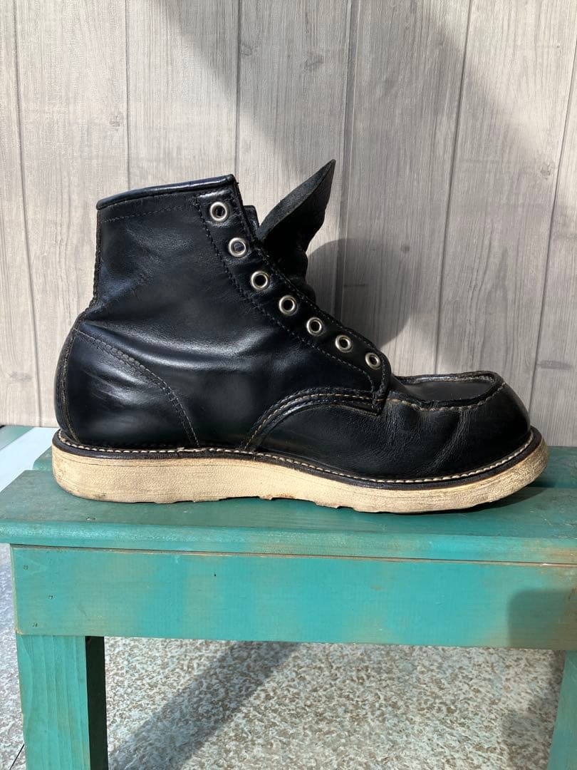 RED WING 8130 ブーツ クラシックモックトゥ　ブラック 8.5 2E