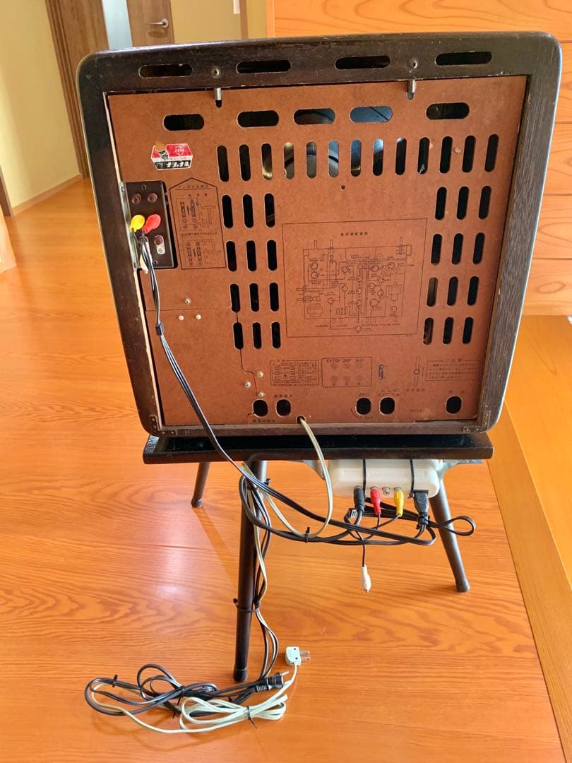 整備済み(地デジ対応) ナショナル ブラウン管テレビ 白黒テレビ 昭和レトロ