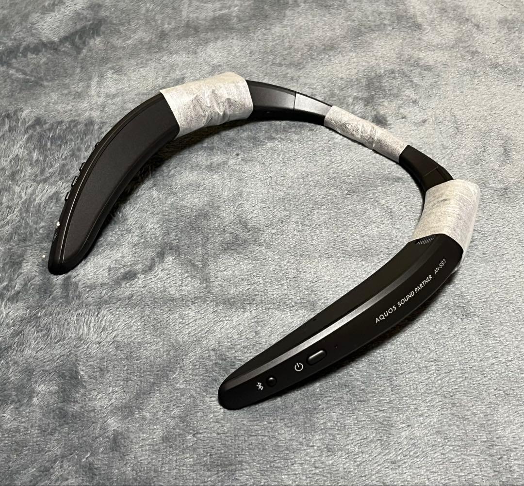 シャープ　AN-SS3-BDM クリアボイス機能付き ネックスピーカー ブラック