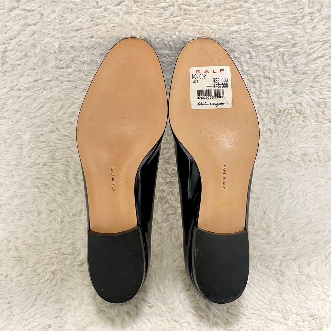 未使用級 サルヴァトーレフェラガモ ヴァラ ゴールド チェーンモチーフローファー