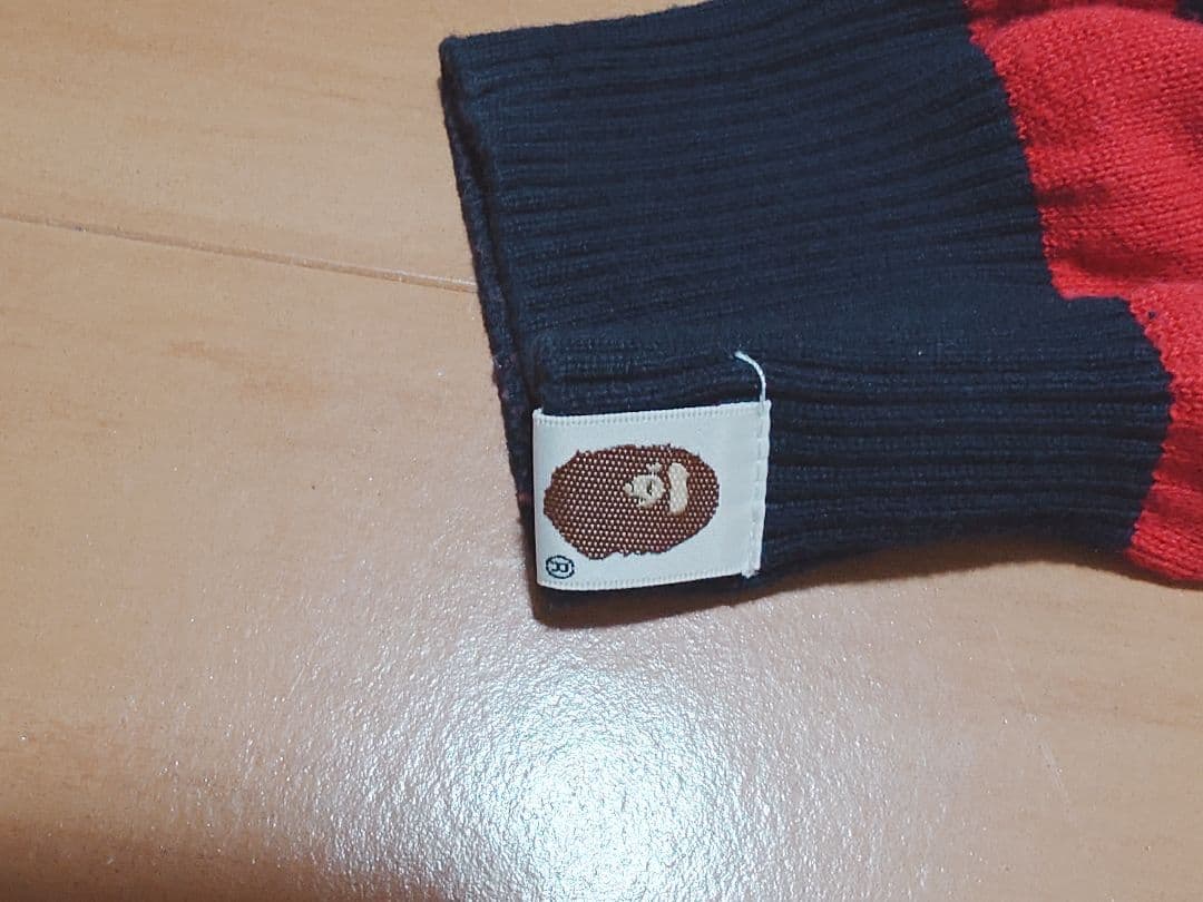 A BATHING APE ボーダー ニット