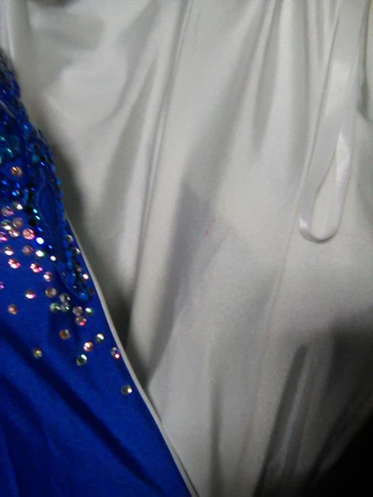 社交ダンス用ドレス 白樺ドレス Mサイズ 衣裳バック有り