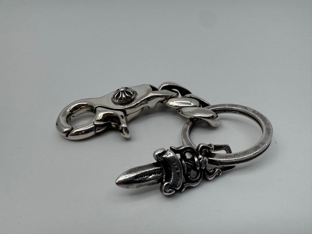 【正規品】CHROME HEARTS クラシックキーチェーン クリップ ショート