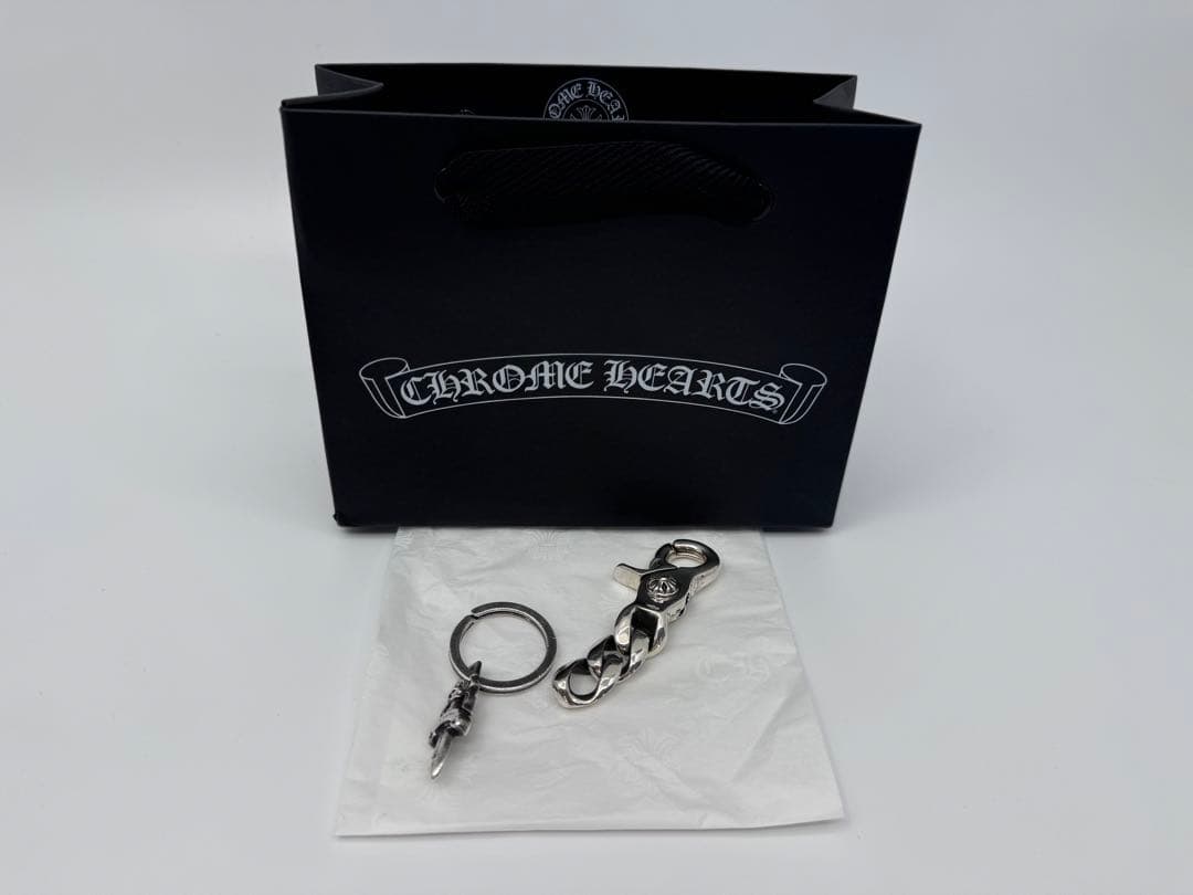 【正規品】CHROME HEARTS クラシックキーチェーン クリップ ショート