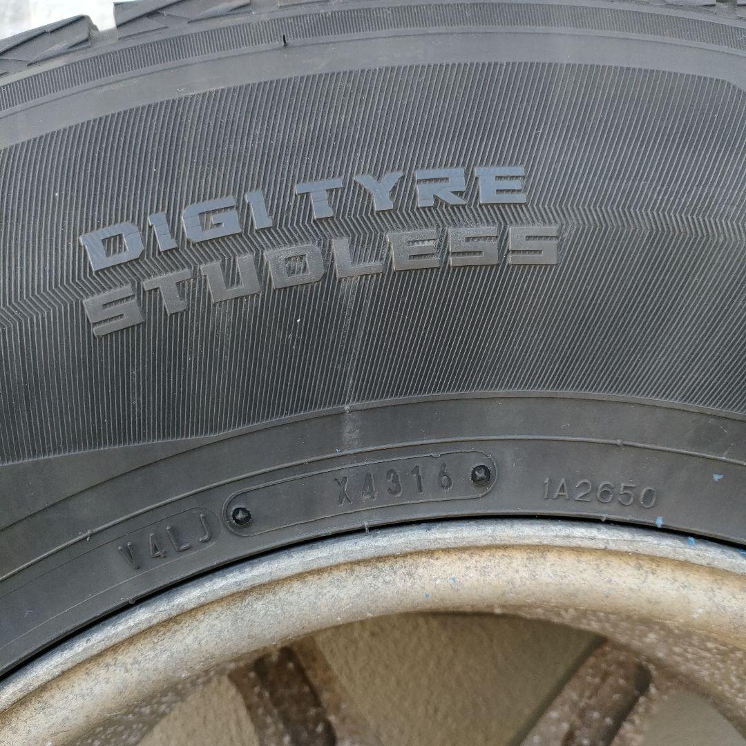 引取限定 DUNLOP スタッドレスタイヤ ホイール付き 265/70R16