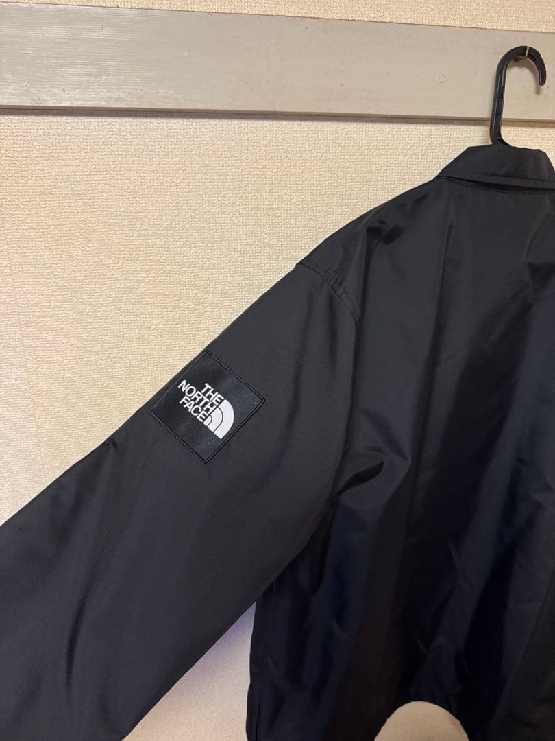 【美品・M】THE NORTH FACE ブラックナイロン コーチジャケット