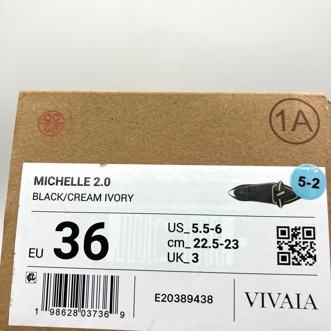 【現行品】　VIVAIA Michelle フラット　パンプス　36 リボン