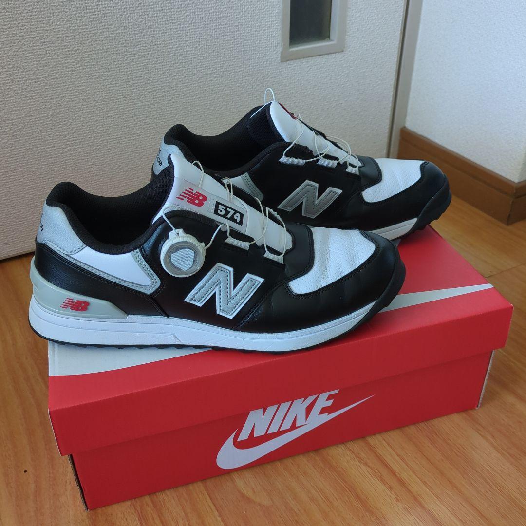 New Balance 574 ブラック/ホワイト