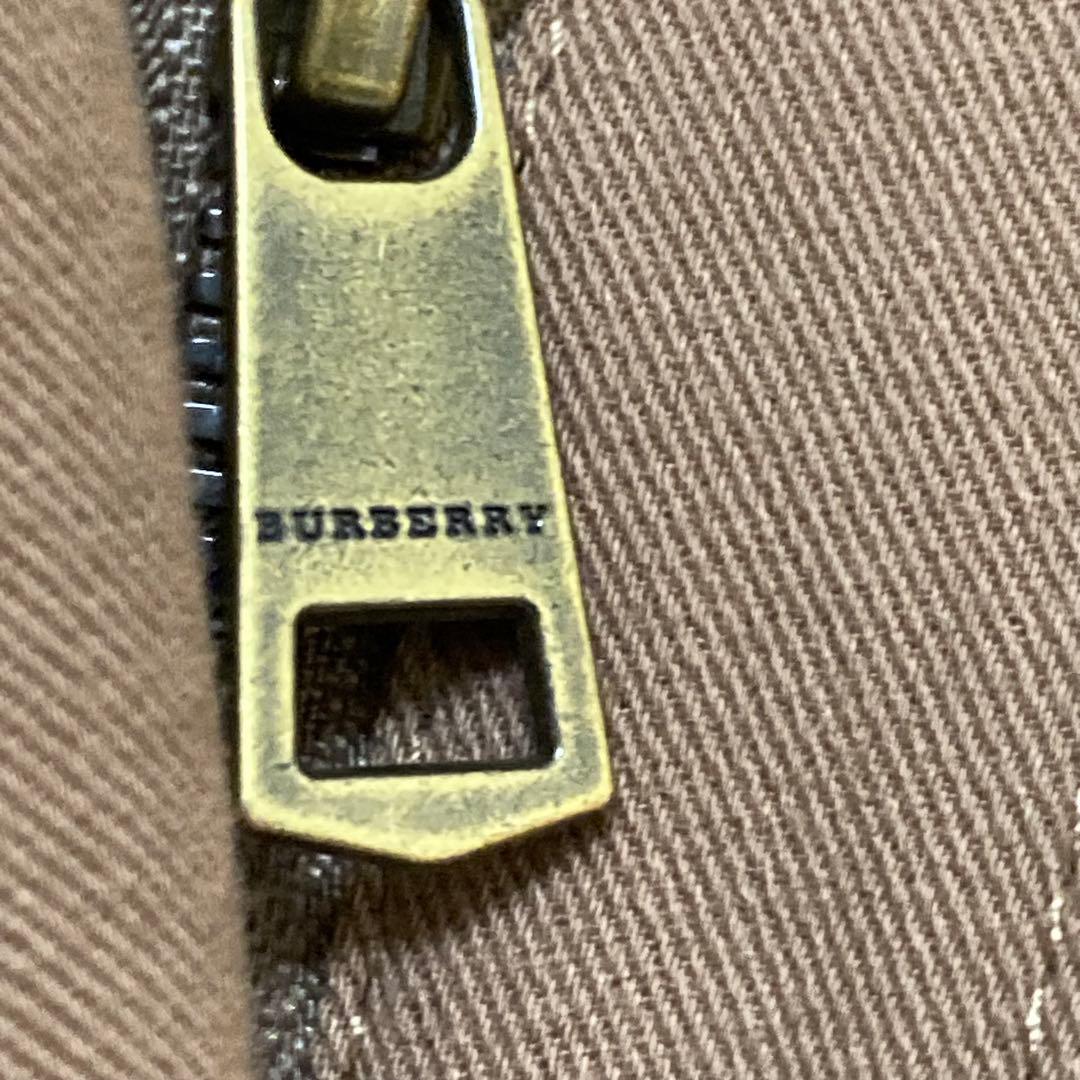 バーバリーロンドン✨モッズコート　46 大きいサイズ　茶　メガチェック　フード