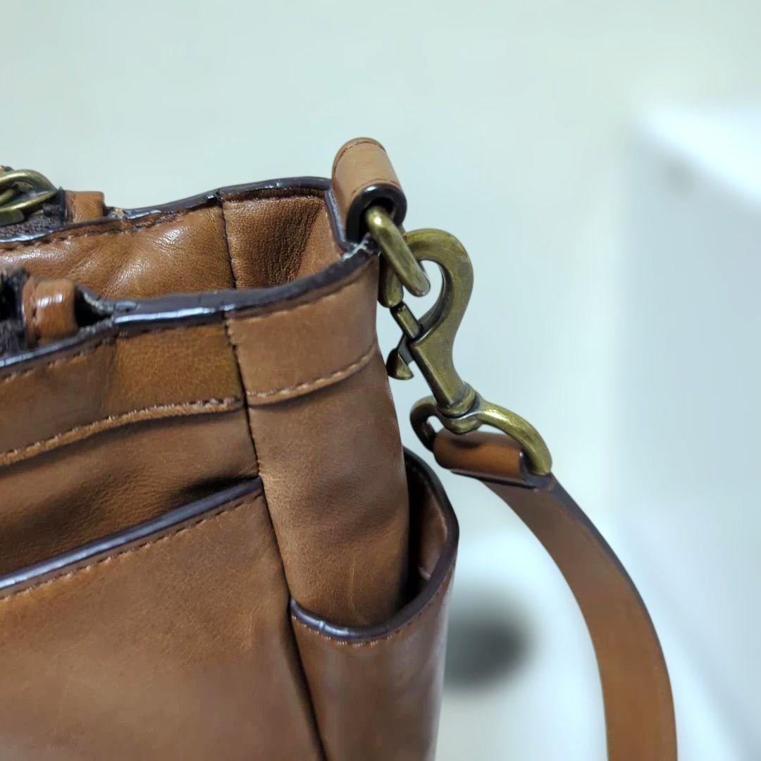 COACH　メトロポリタンレザー　2WAYショルダーバッグ