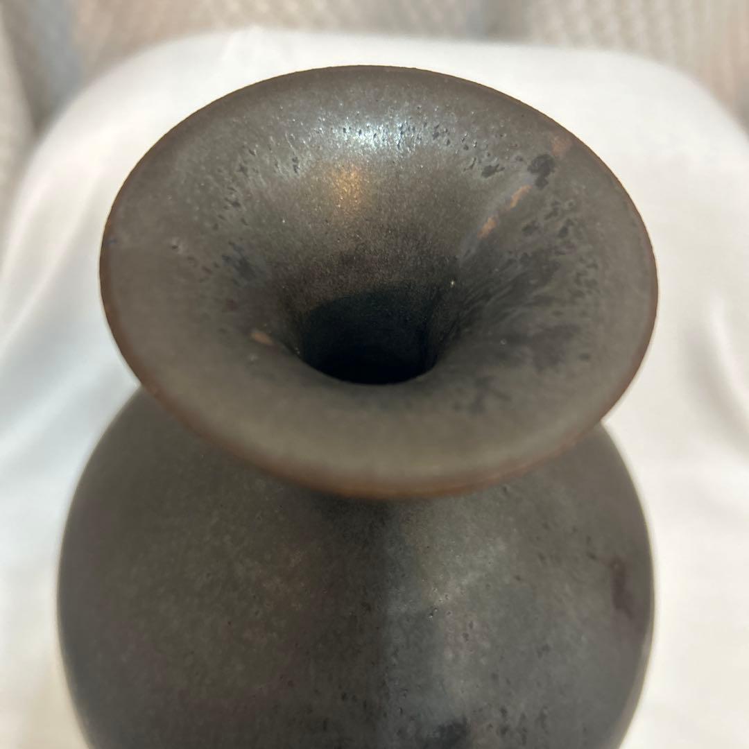 斎藤修　益子焼　日本工芸会正会員　花瓶　壺