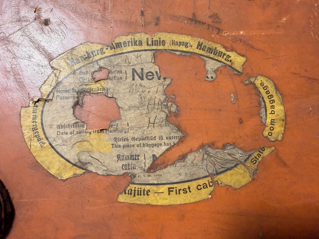 #明治〜大正 当時物 ヴィンテージ トランクケース 革製 旅行用スーツケース