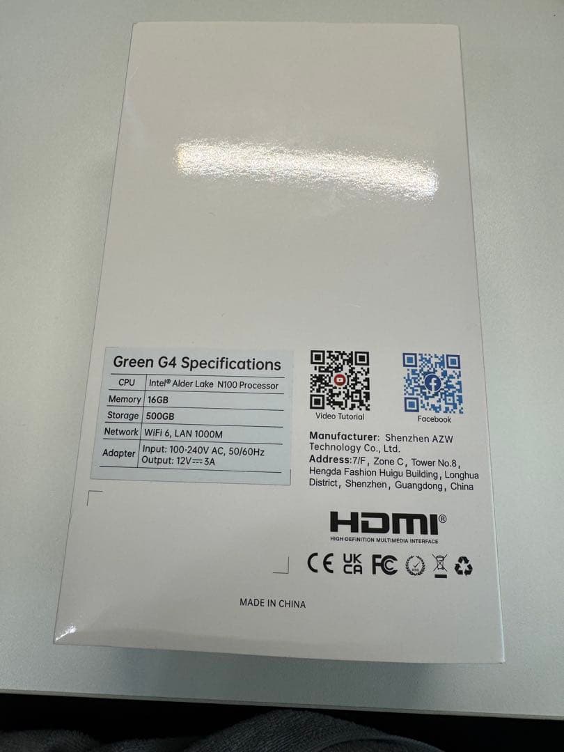 ミニPC TRIGKEY G4 N100 Win11pro MEM16G SSD500G