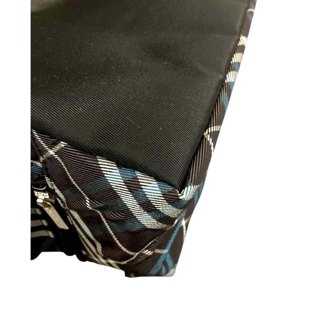 【美品】バーバリーブルーレーベル ハンドバッグ ノバチェック レザー ナイロン