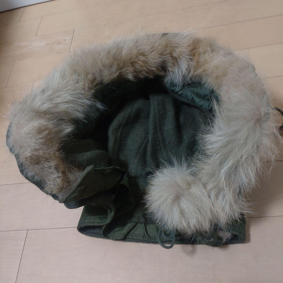 50s アメリカ軍 実物 M51 フード コヨーテファー ワイヤー付き 米軍実物