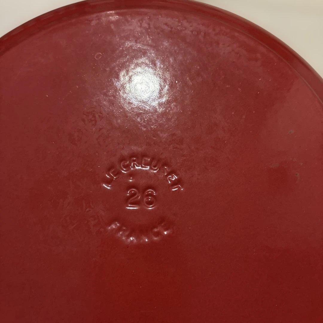 LE CREUSET 赤 ホーロー鍋 26蓋付き