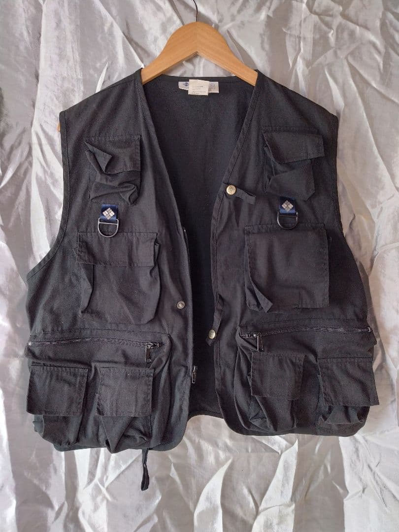 Columbia フィッシングベスト 黒 sizeM