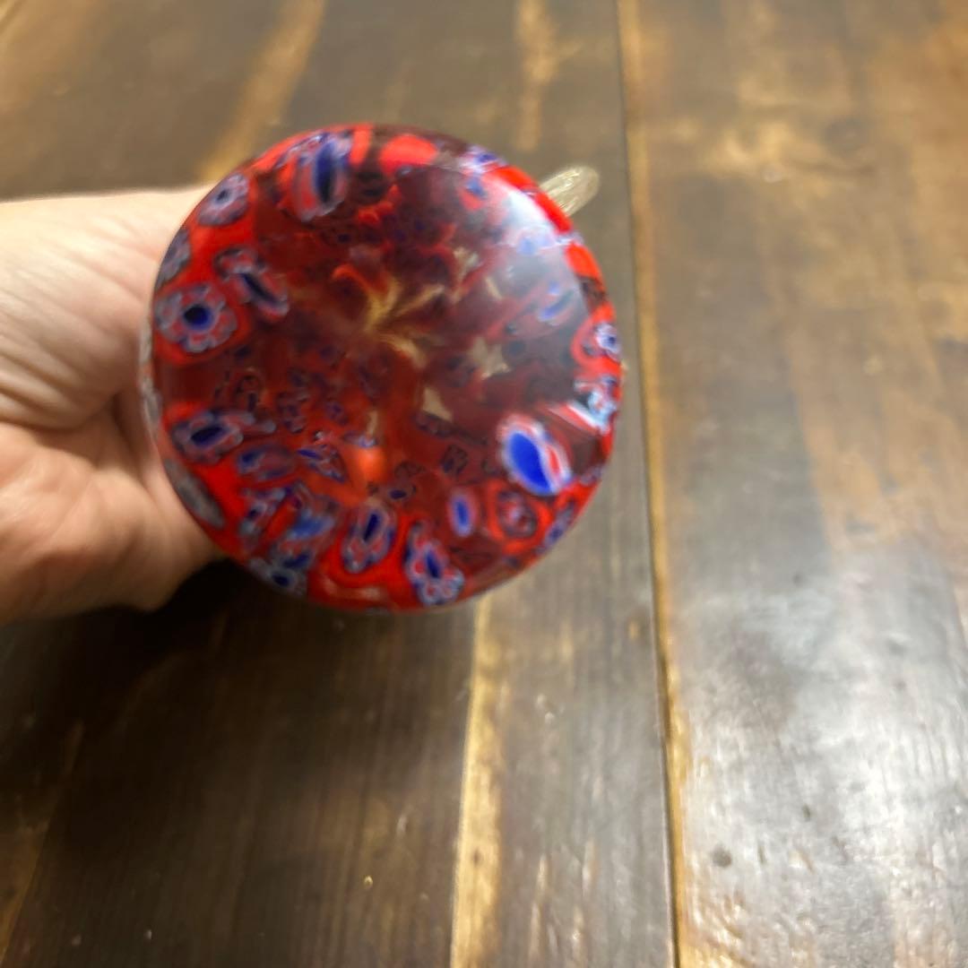 ムラーノ　Ferro & Lazzarini ミルフィオリ 天使　赤×ブルー