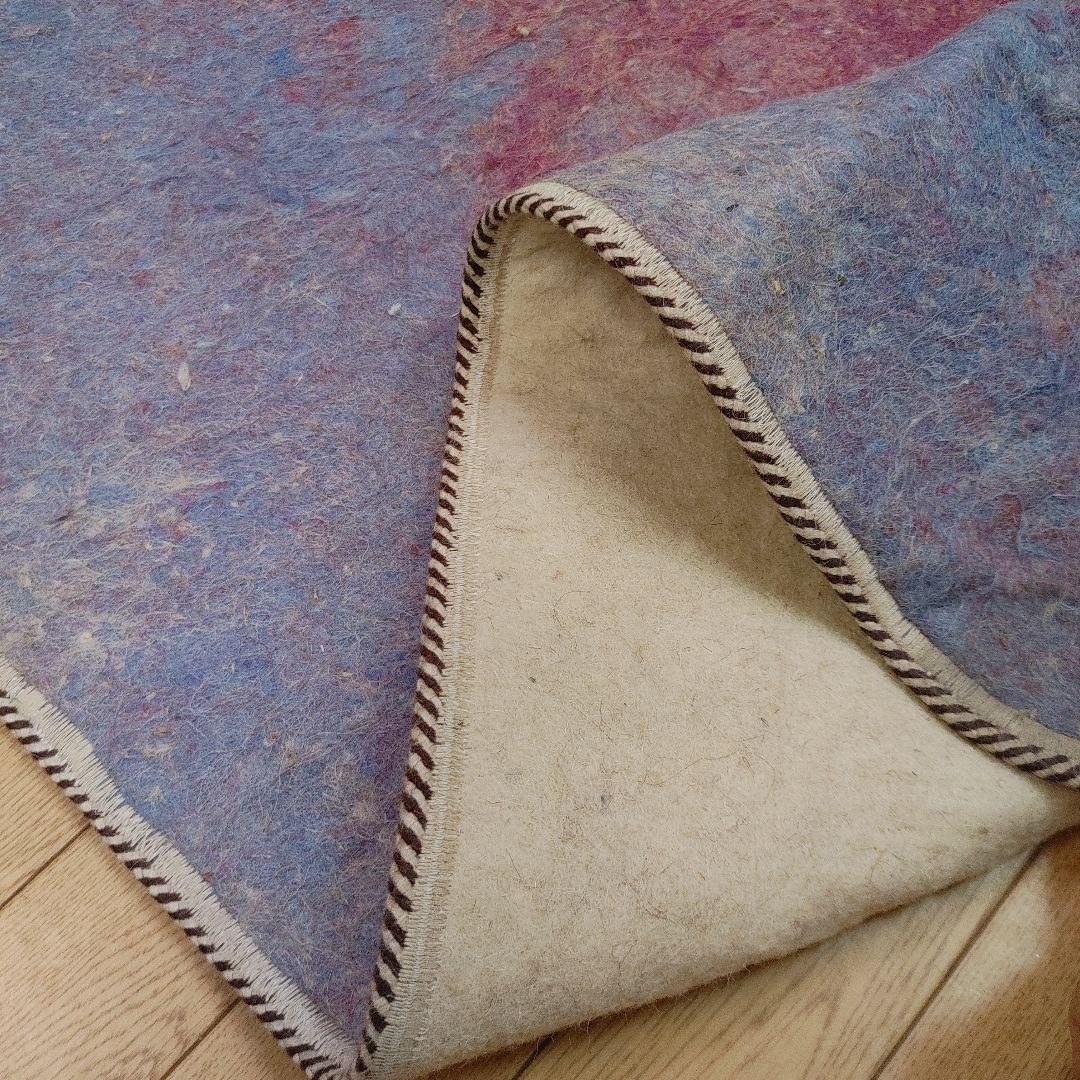 ペルシャフェルト ナマッド h44 namad 215x176 天然ウール