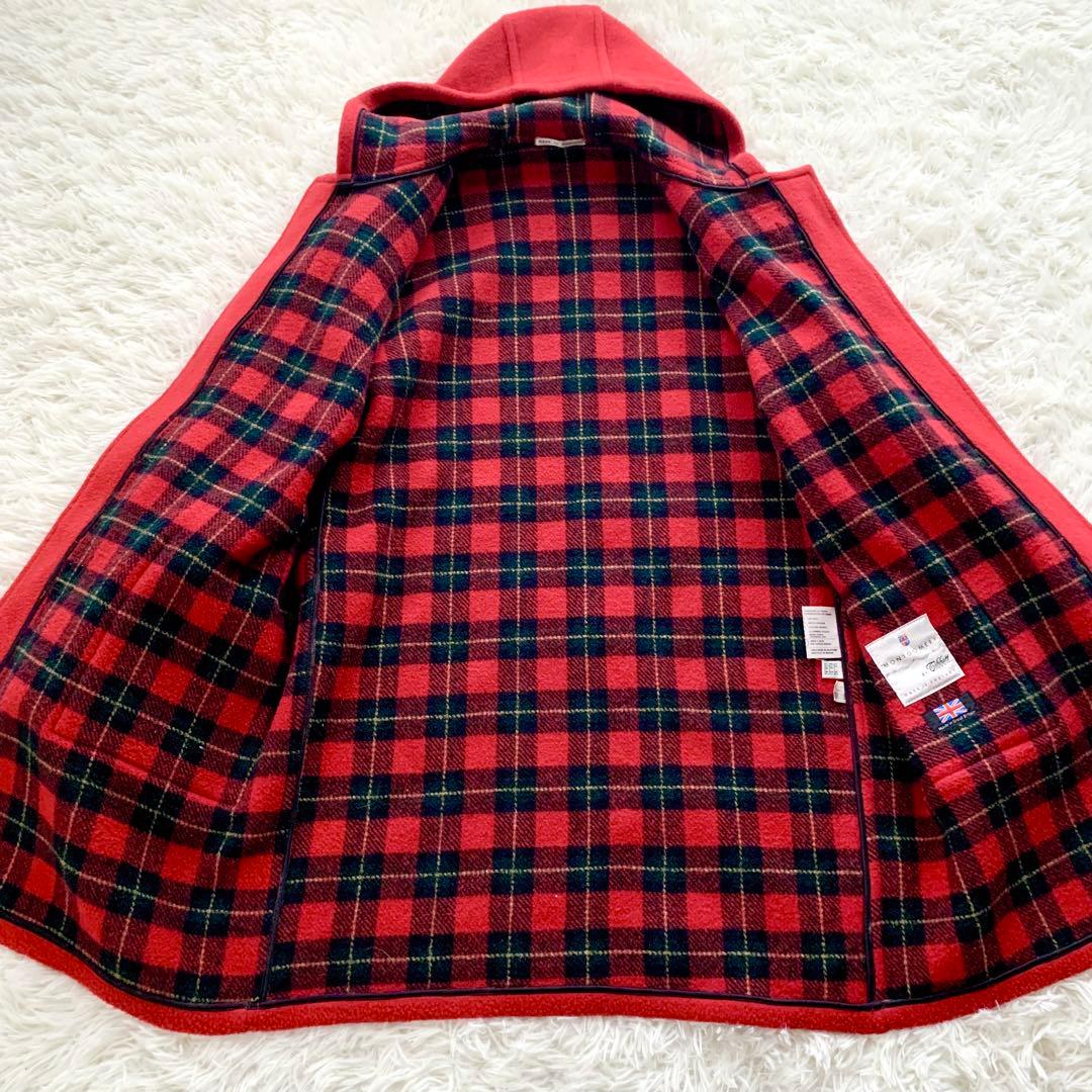 【極美品 3L】MONTGOMERY Tibbett ダッフルコート 英国製 赤