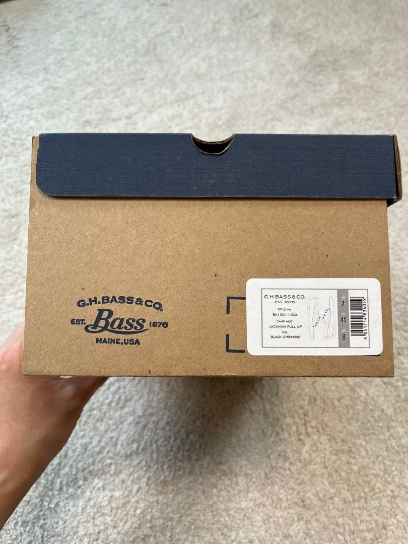 新品 G.H Bass&Co. モカシン ブラック US8 ボックス付