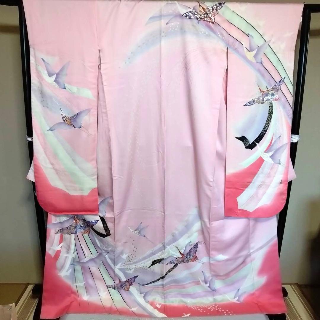 レディース正絹振袖　在庫処分お得な3枚まとめ売り