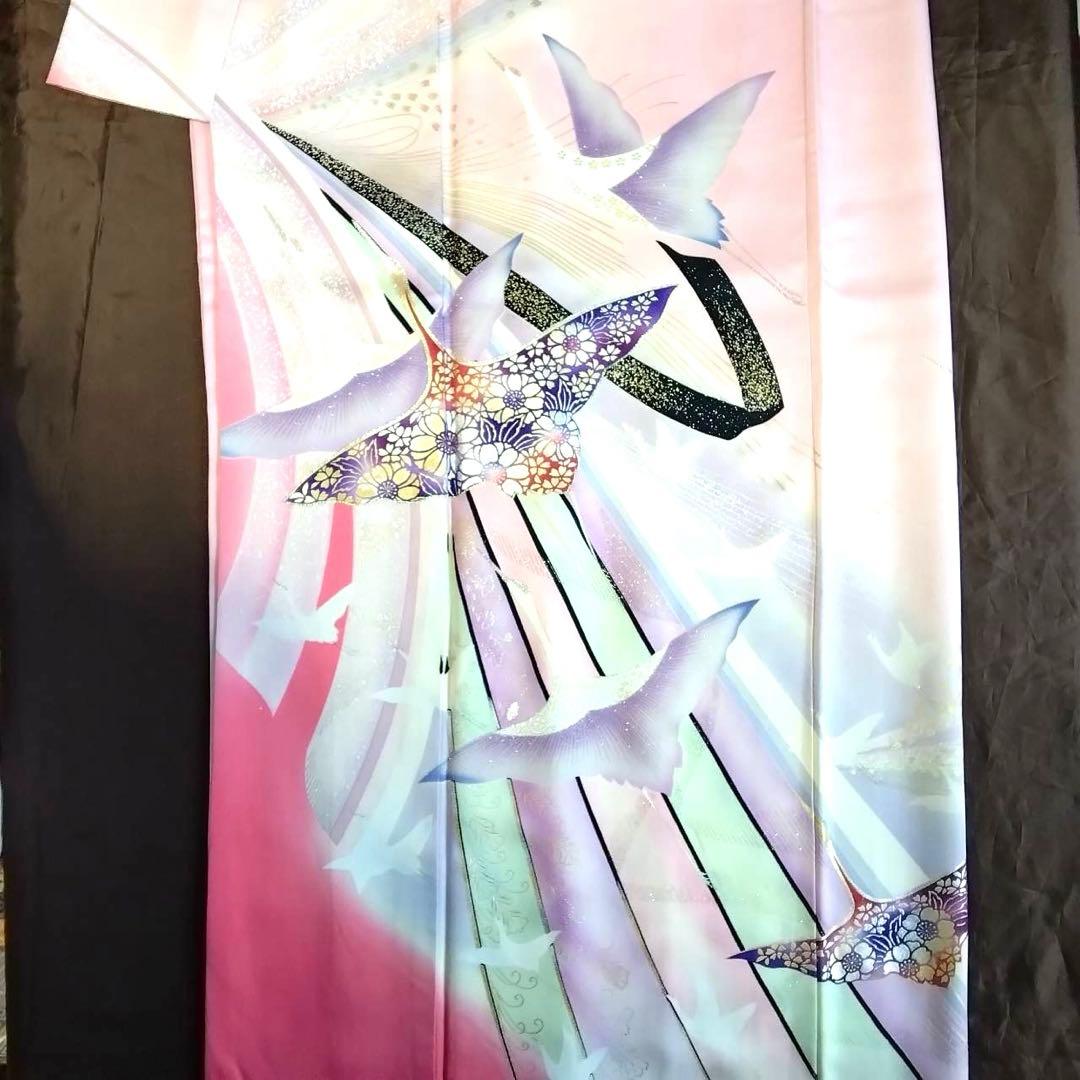 レディース正絹振袖　在庫処分お得な3枚まとめ売り