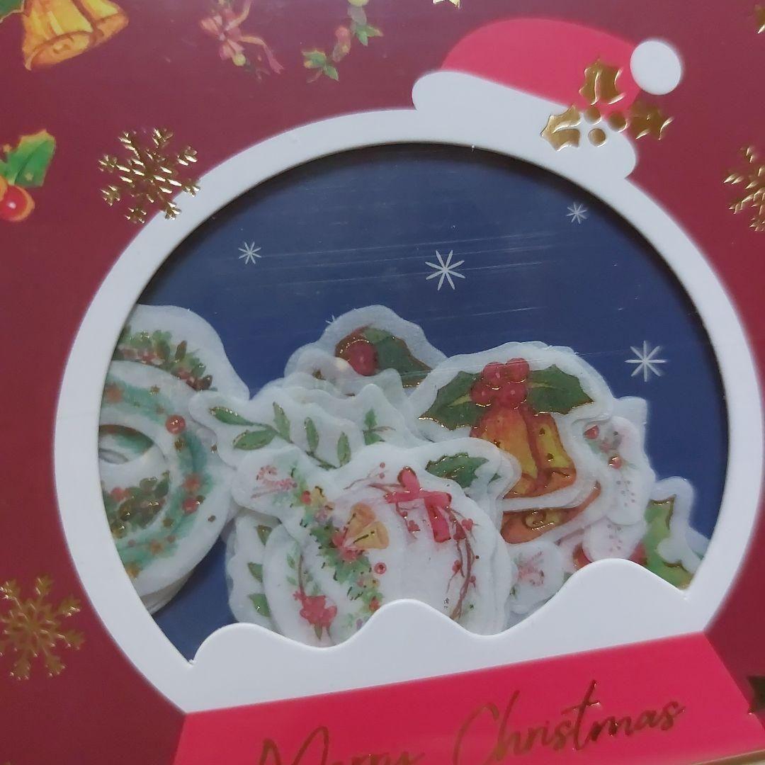 ❤️お値下げ中❤️【新品】BGM　フレークシール　クリスマス飾り