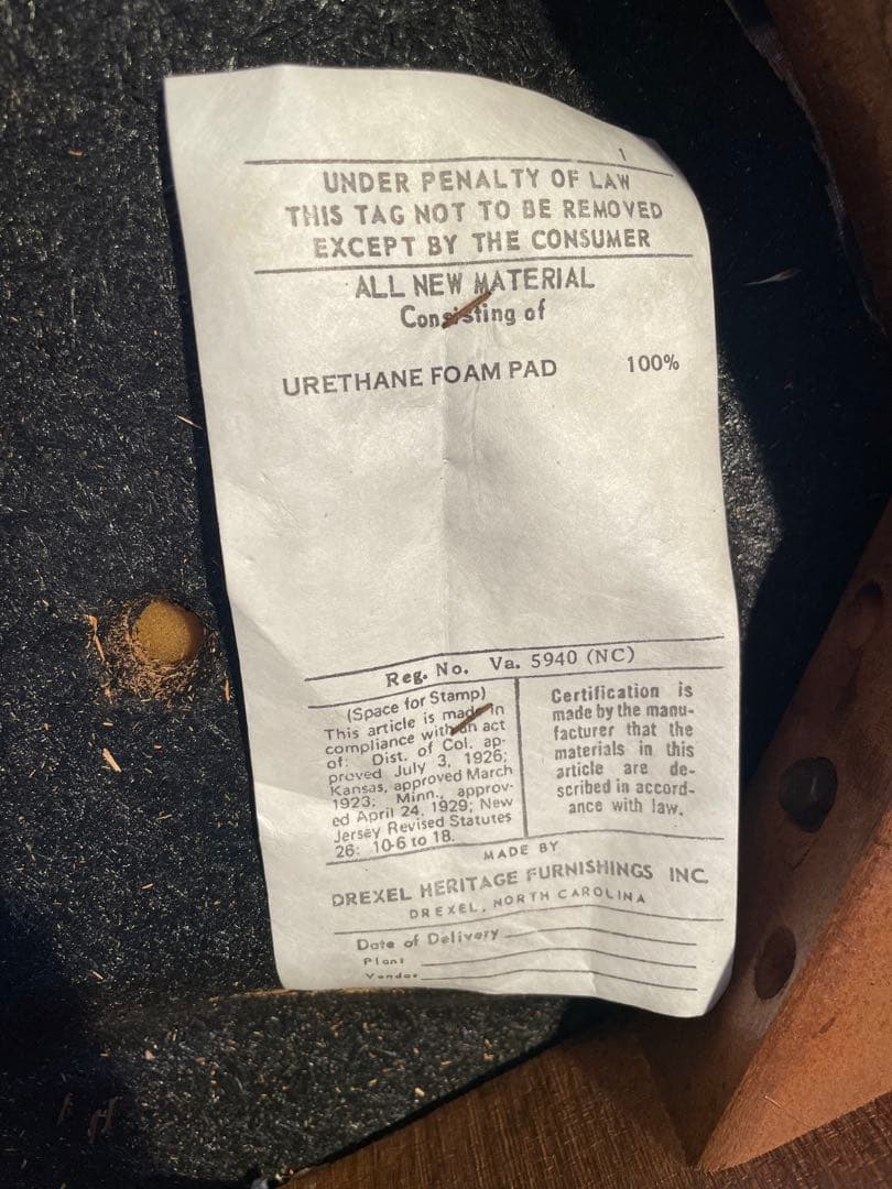 引取限定　アメリカ　ドレクセルヘリテイジ社製　ダイニングチェア　アンティーク家具