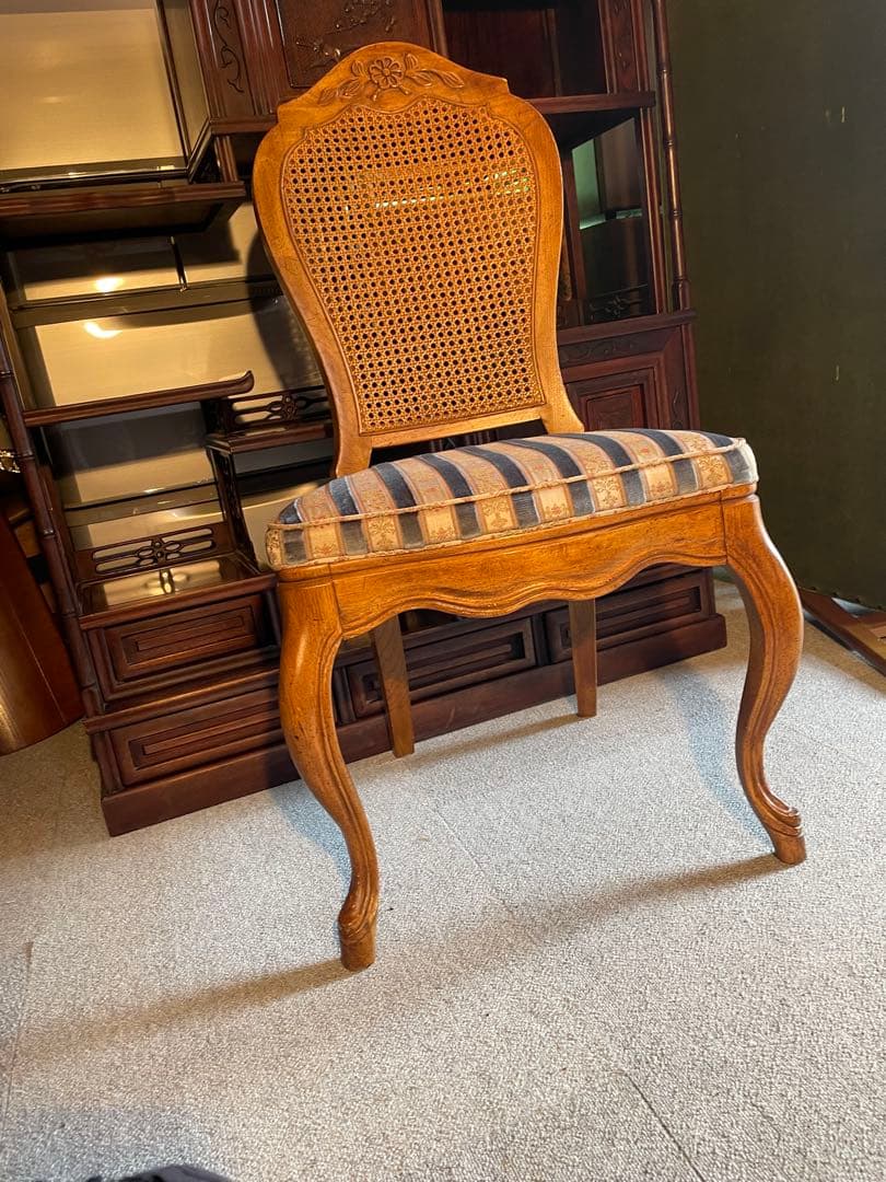 引取限定　アメリカ　ドレクセルヘリテイジ社製　ダイニングチェア　アンティーク家具