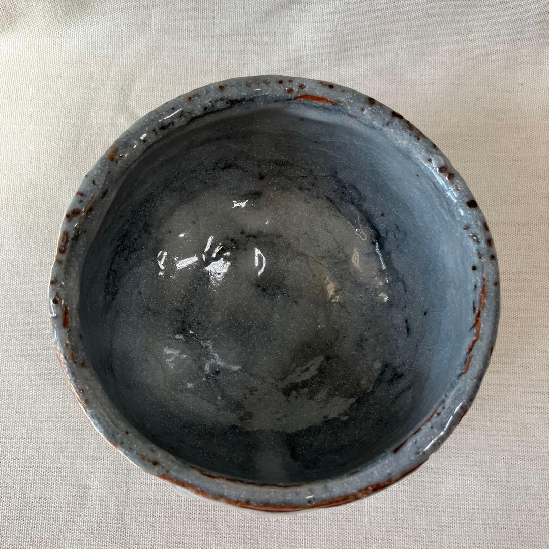 林亮次　鼠志野　荘山窯　茶碗　抹茶椀　茶道具　ヴィンテージ　美濃焼　岐阜県岐阜市