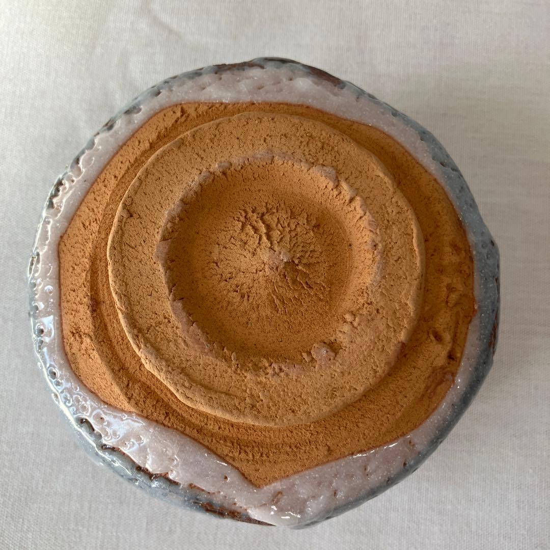 林亮次　鼠志野　荘山窯　茶碗　抹茶椀　茶道具　ヴィンテージ　美濃焼　岐阜県岐阜市