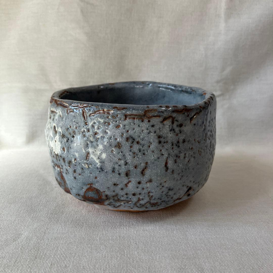 林亮次　鼠志野　荘山窯　茶碗　抹茶椀　茶道具　ヴィンテージ　美濃焼　岐阜県岐阜市