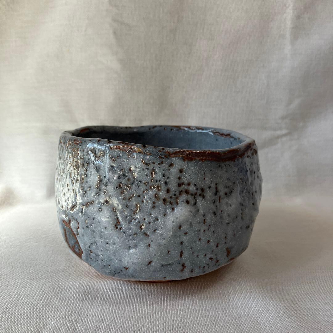 林亮次　鼠志野　荘山窯　茶碗　抹茶椀　茶道具　ヴィンテージ　美濃焼　岐阜県岐阜市