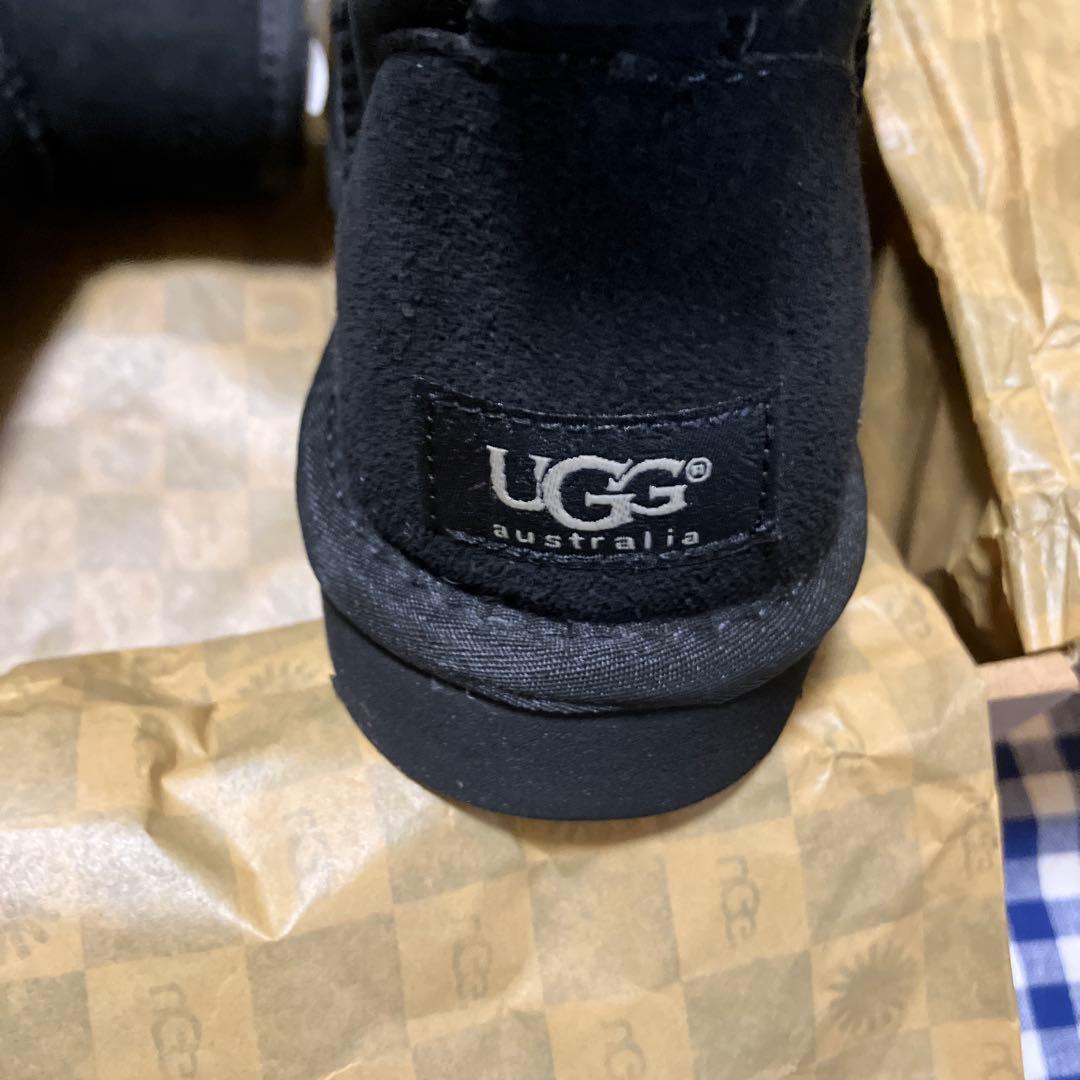 UGG ブラック ムートンブーツ ショート