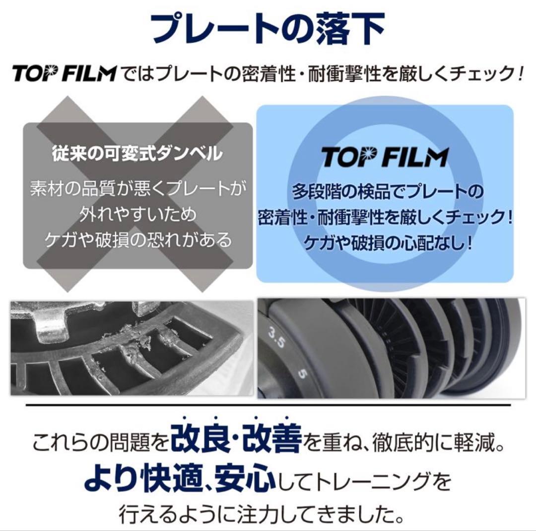 TOP FILM ダンベル 40kg 可変式