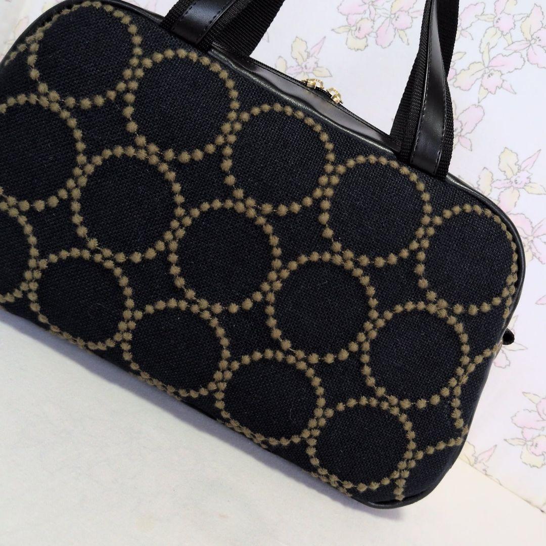 ミナペルホネン　ハンドメイド　バッグ　ボストン　タンバリン